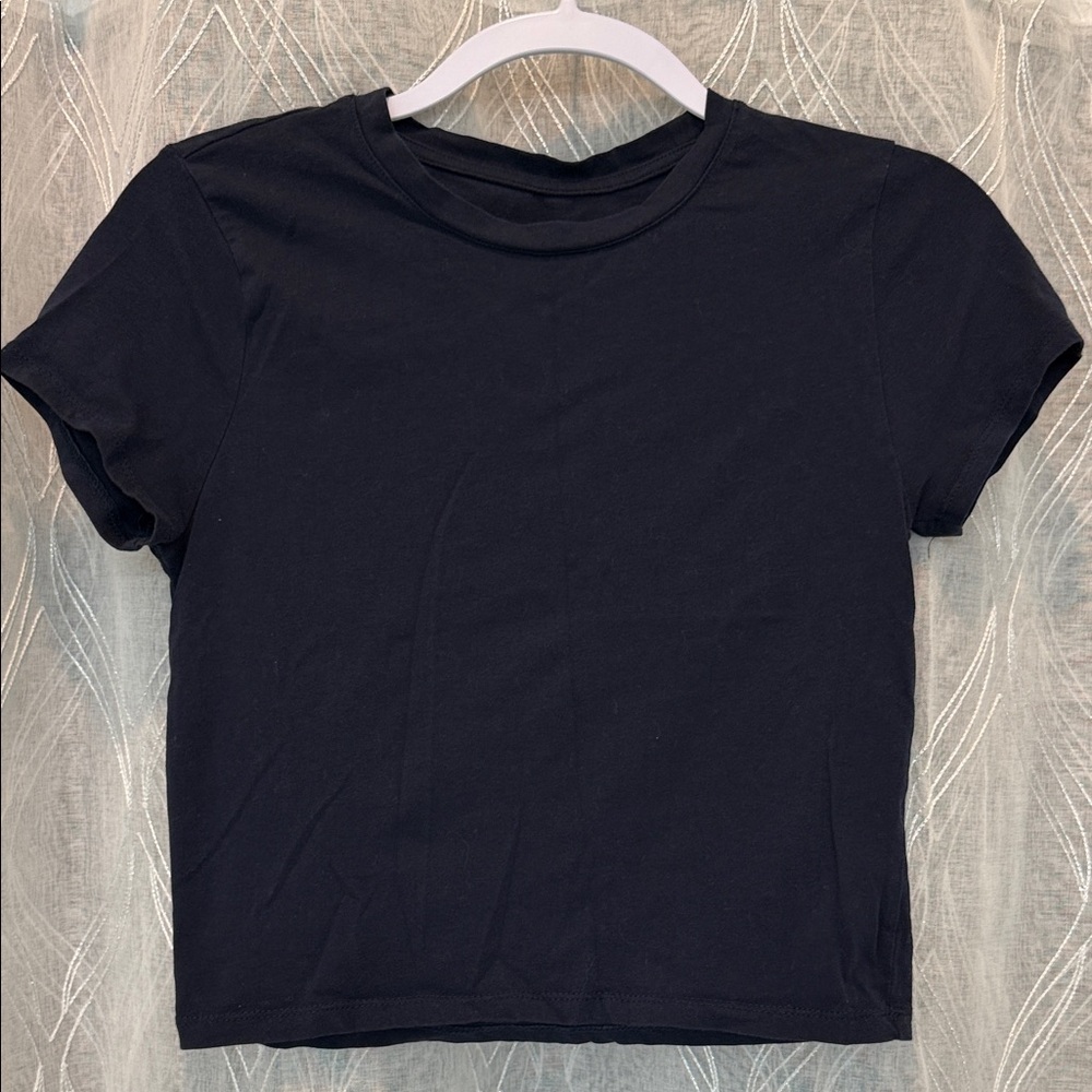 Splash Navy Blue Crop Top